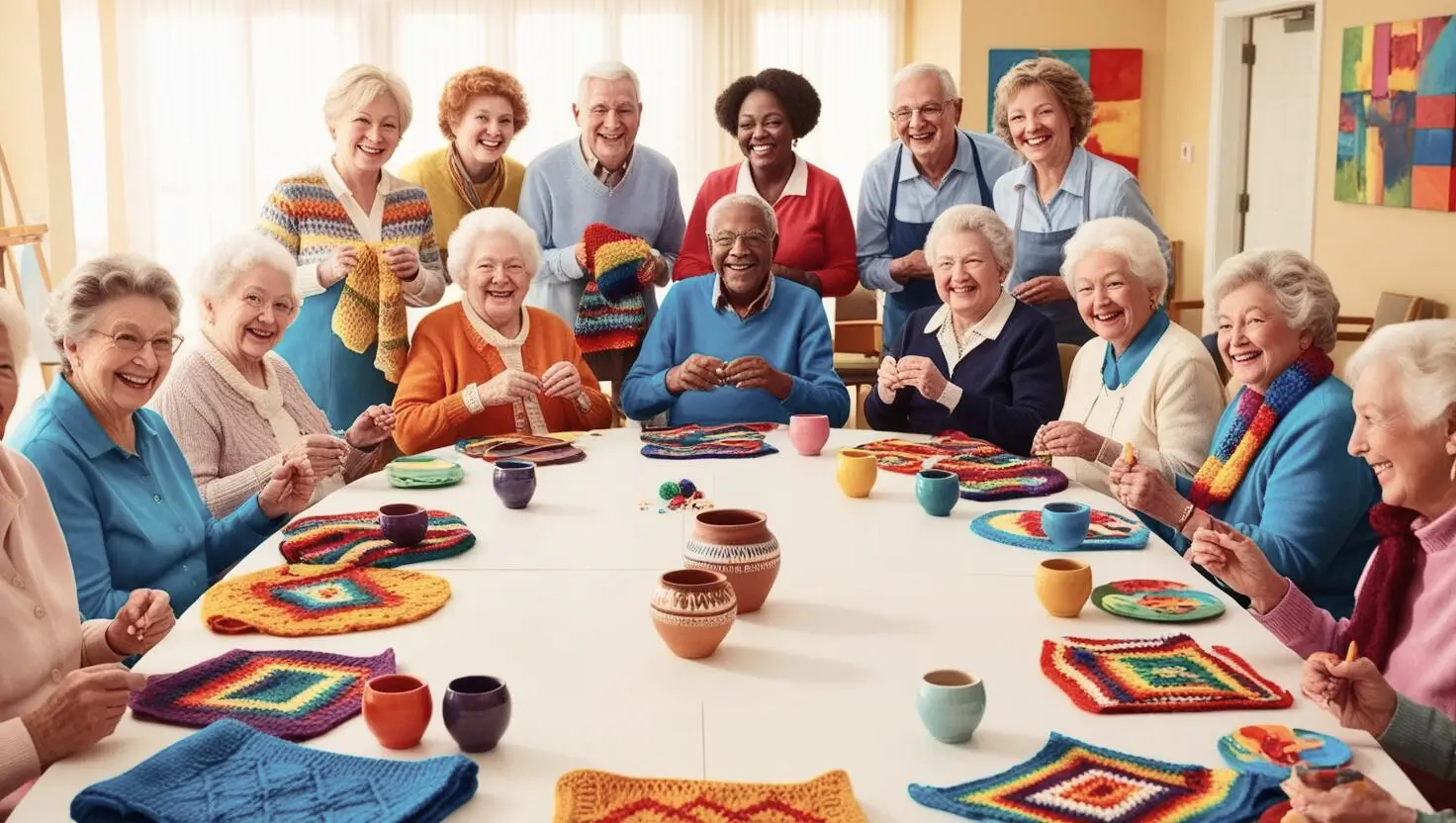 Grupo em artesanato