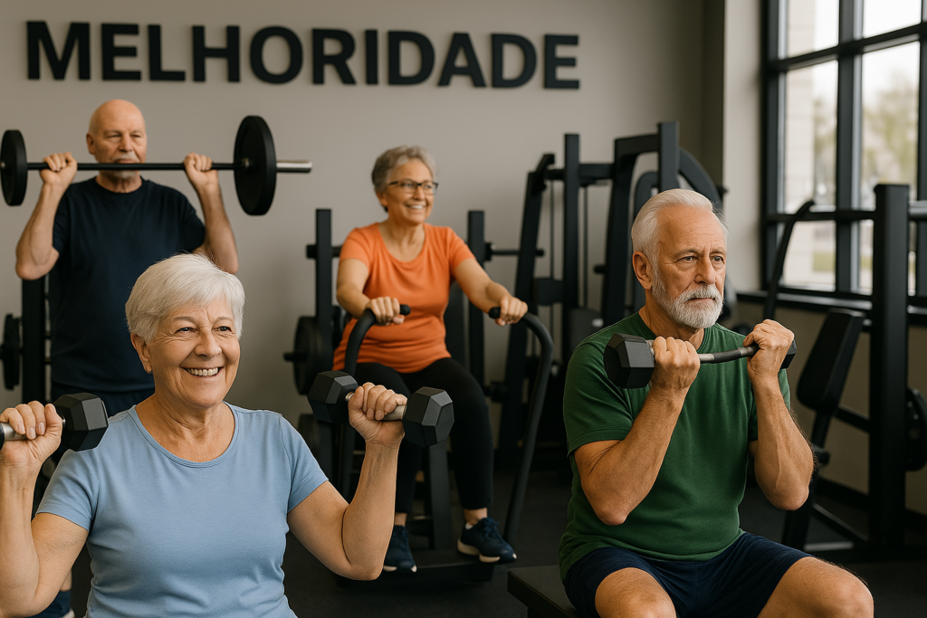 treino de musculação para idosos
